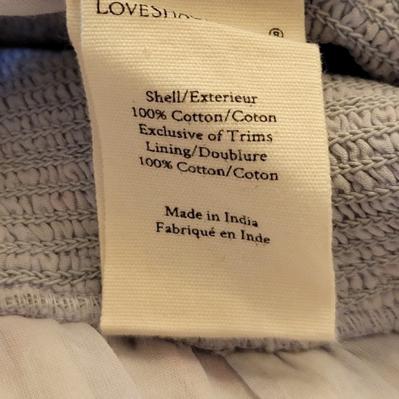 LoveShackFancy Floral Mini Skirt in Cream and Blue - Picture 12 of 15